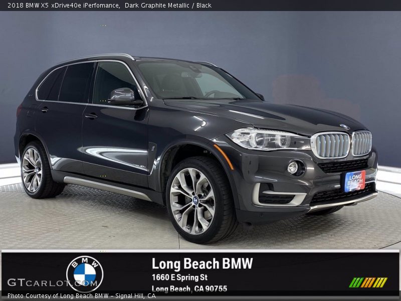 Dark Graphite Metallic / Black 2018 BMW X5 xDrive40e iPerfomance