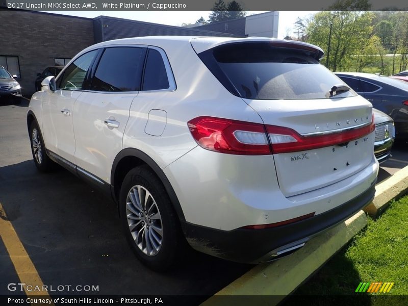 White Platinum / Cappuccino 2017 Lincoln MKX Select AWD