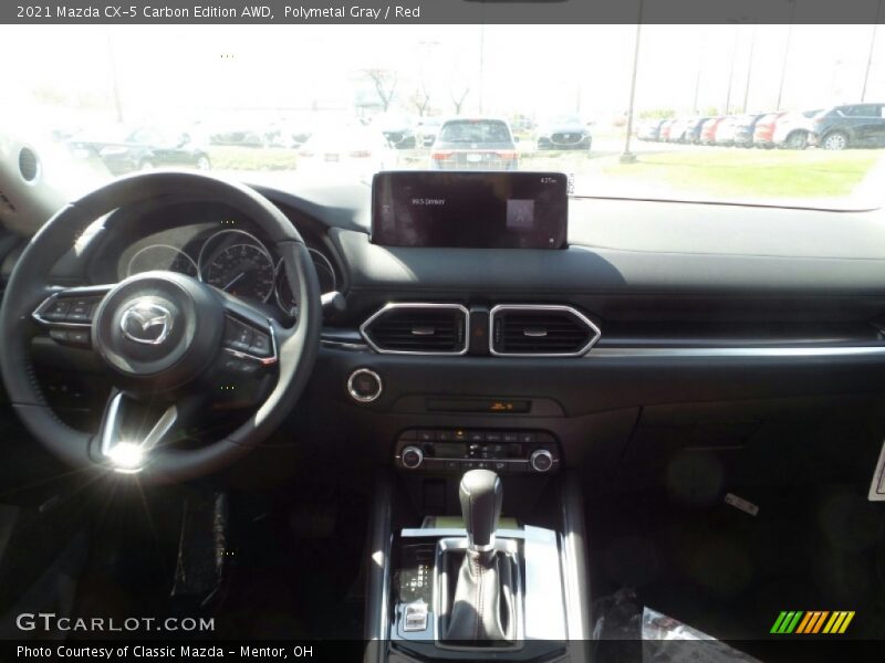 Polymetal Gray / Red 2021 Mazda CX-5 Carbon Edition AWD