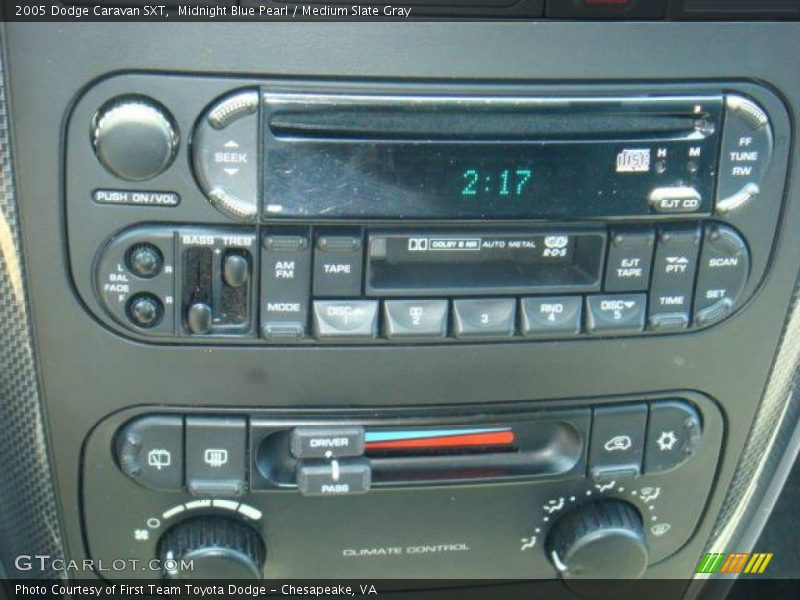 Midnight Blue Pearl / Medium Slate Gray 2005 Dodge Caravan SXT