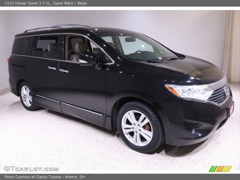 Super Black / Beige 2012 Nissan Quest 3.5 SL