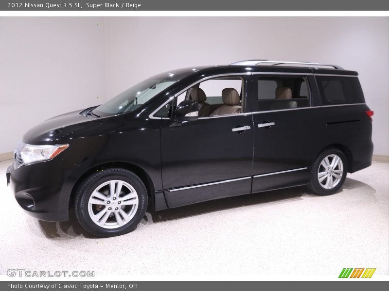 Super Black / Beige 2012 Nissan Quest 3.5 SL