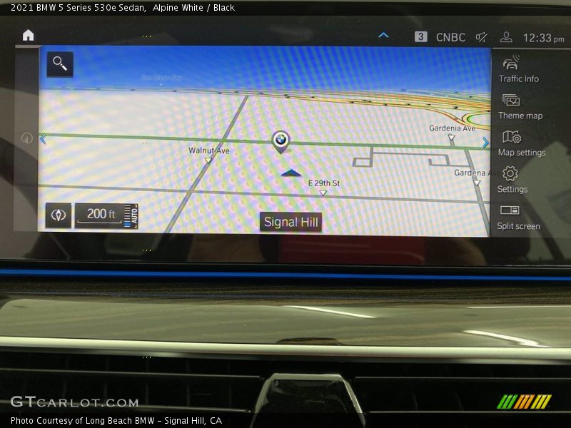 Navigation of 2021 5 Series 530e Sedan