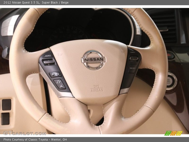 Super Black / Beige 2012 Nissan Quest 3.5 SL