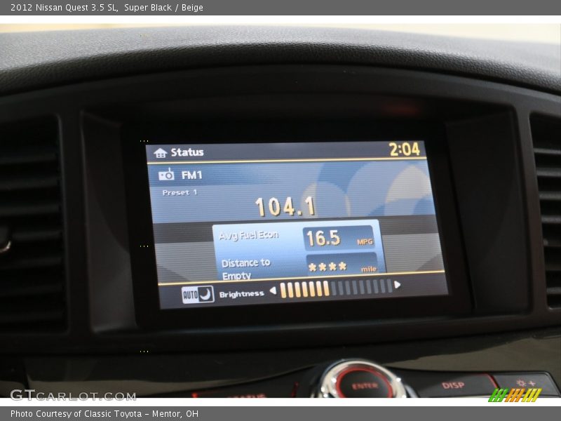 Super Black / Beige 2012 Nissan Quest 3.5 SL