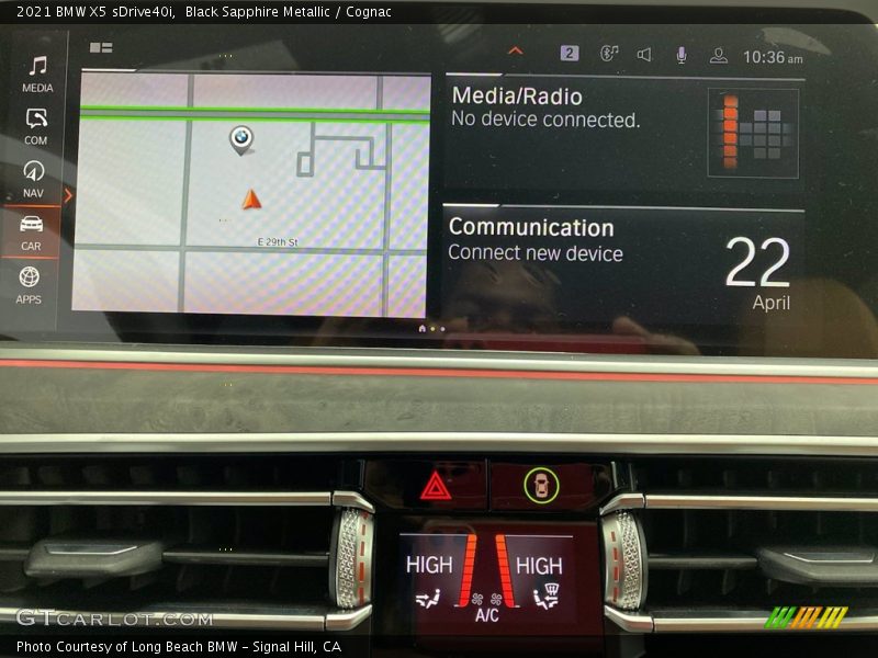 Black Sapphire Metallic / Cognac 2021 BMW X5 sDrive40i