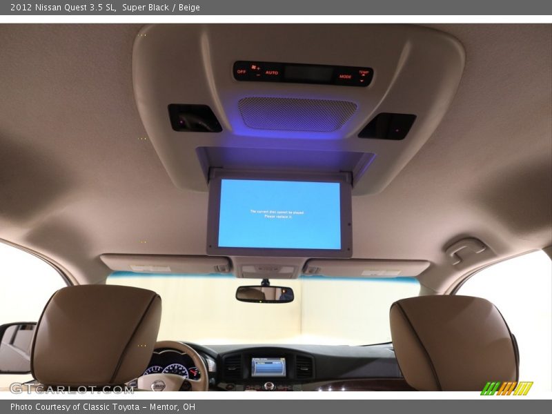 Super Black / Beige 2012 Nissan Quest 3.5 SL
