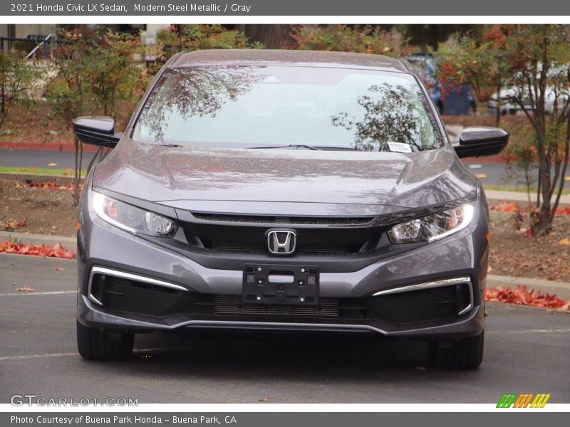Modern Steel Metallic / Gray 2021 Honda Civic LX Sedan