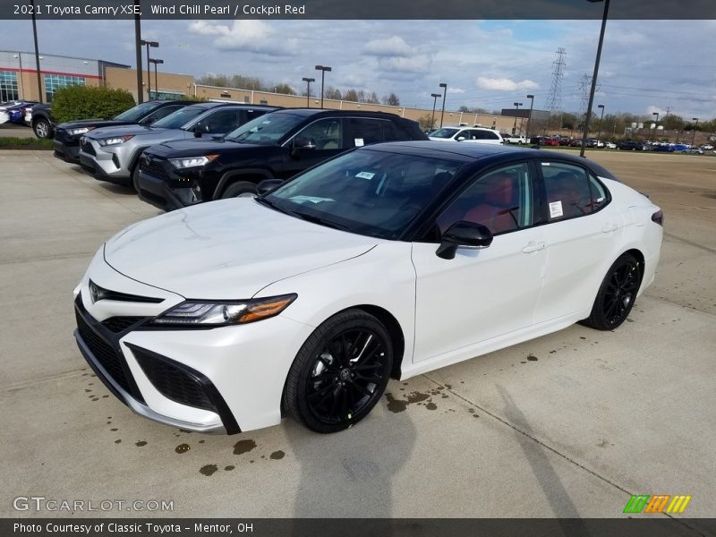 Wind Chill Pearl / Cockpit Red 2021 Toyota Camry XSE