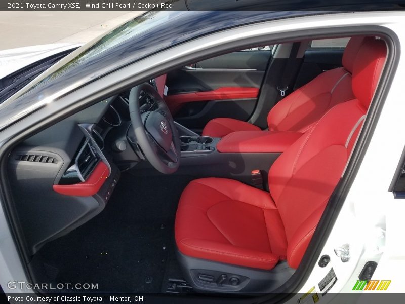 Wind Chill Pearl / Cockpit Red 2021 Toyota Camry XSE