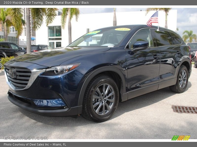 Deep Crystal Blue Mica / Black 2020 Mazda CX-9 Touring