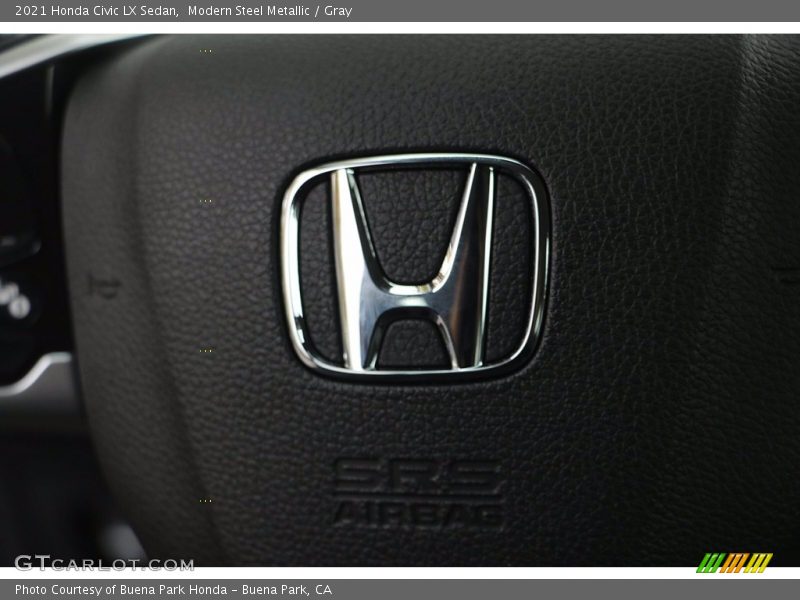 Modern Steel Metallic / Gray 2021 Honda Civic LX Sedan