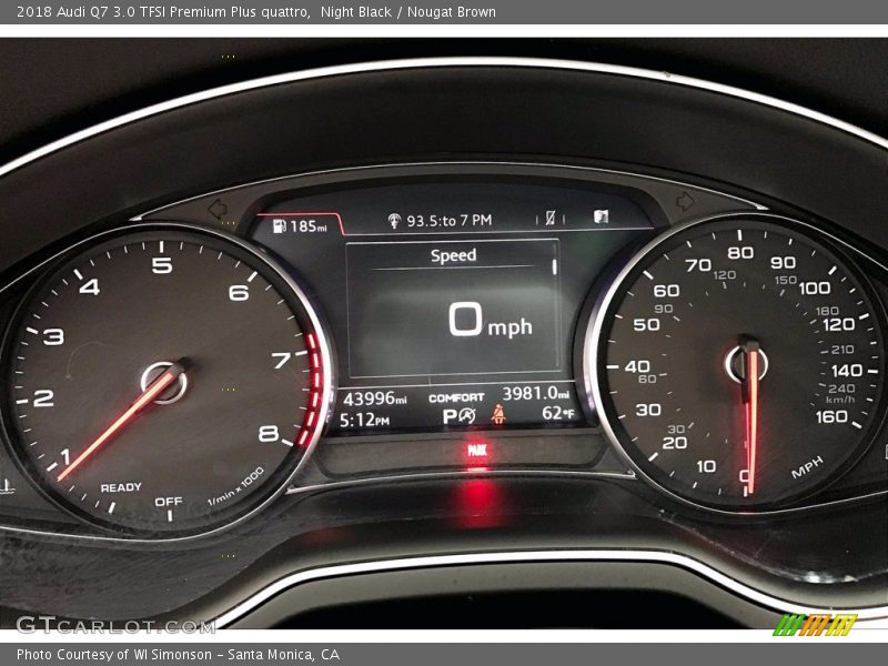  2018 Q7 3.0 TFSI Premium Plus quattro 3.0 TFSI Premium Plus quattro Gauges
