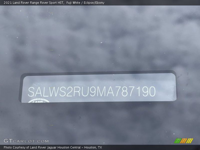 Fuji White / Eclipse/Ebony 2021 Land Rover Range Rover Sport HST
