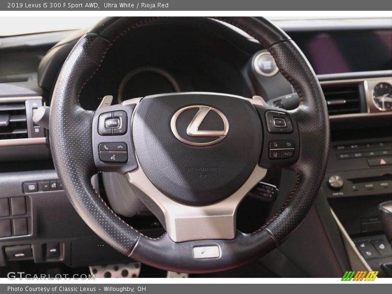 Ultra White / Rioja Red 2019 Lexus IS 300 F Sport AWD