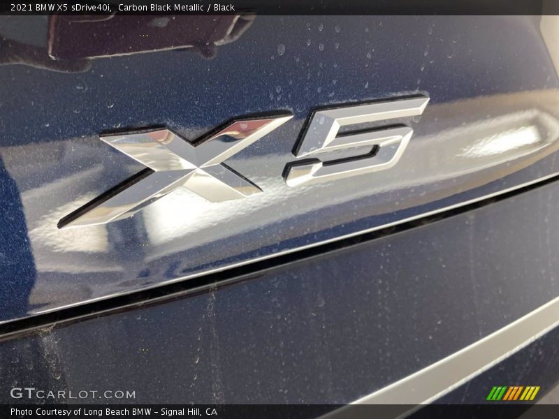 Carbon Black Metallic / Black 2021 BMW X5 sDrive40i