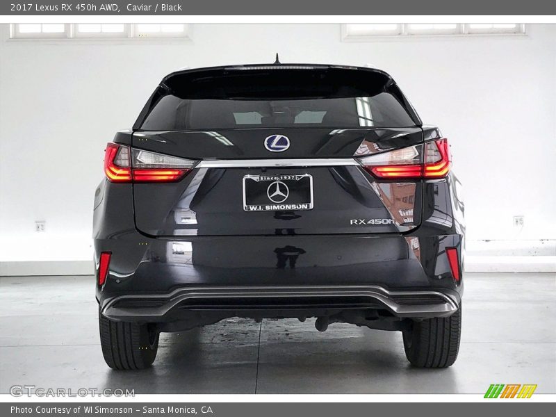 Caviar / Black 2017 Lexus RX 450h AWD