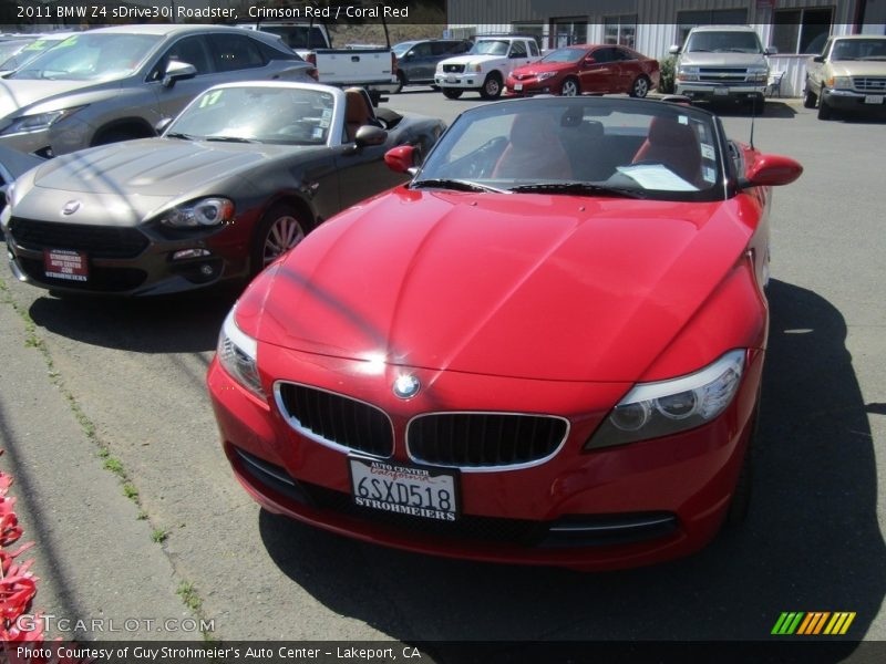 Crimson Red / Coral Red 2011 BMW Z4 sDrive30i Roadster