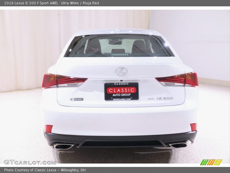 Ultra White / Rioja Red 2019 Lexus IS 300 F Sport AWD