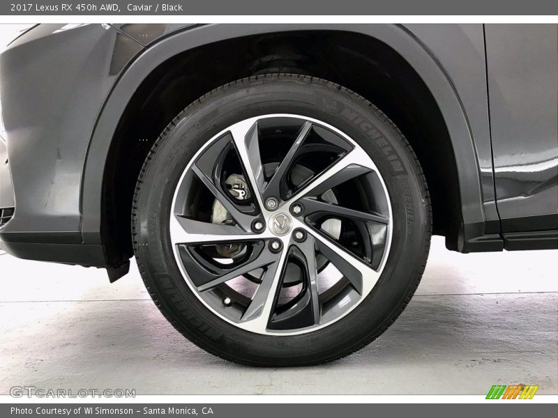 Caviar / Black 2017 Lexus RX 450h AWD