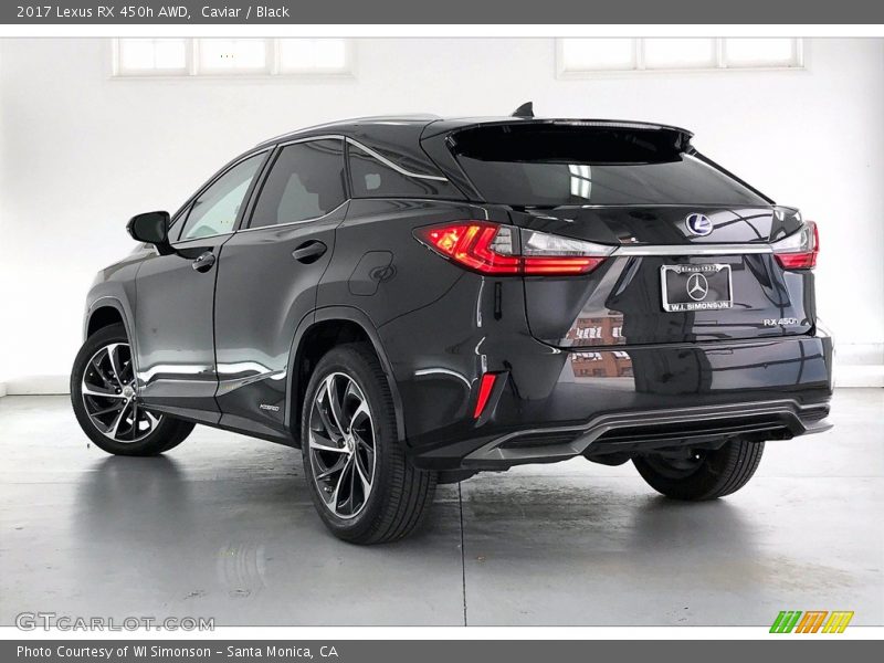 Caviar / Black 2017 Lexus RX 450h AWD