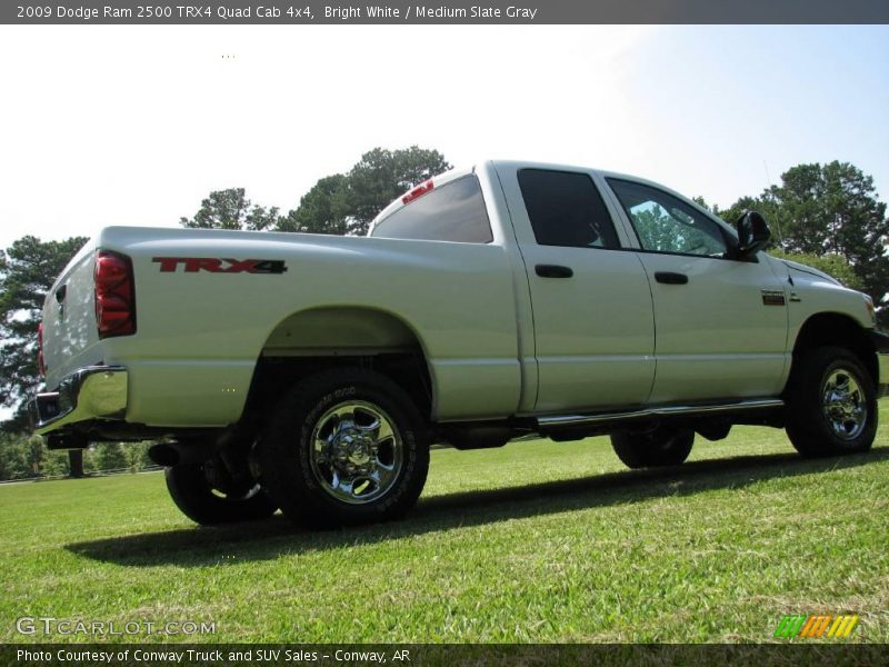 Bright White / Medium Slate Gray 2009 Dodge Ram 2500 TRX4 Quad Cab 4x4