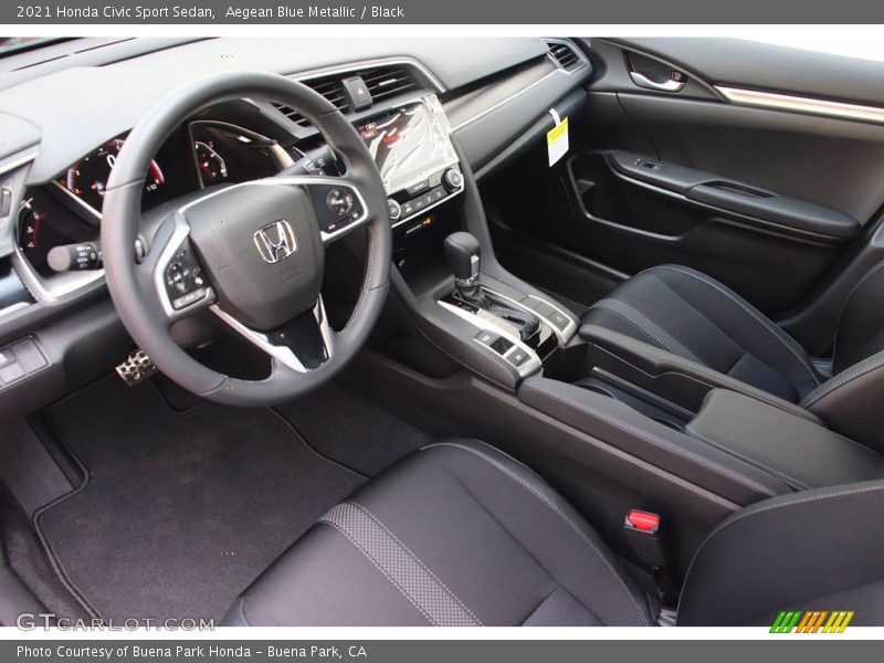  2021 Civic Sport Sedan Black Interior