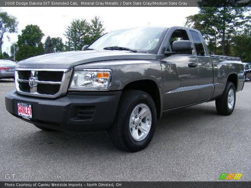 Mineral Gray Metallic / Dark Slate Gray/Medium Slate Gray 2008 Dodge Dakota SXT Extended Cab