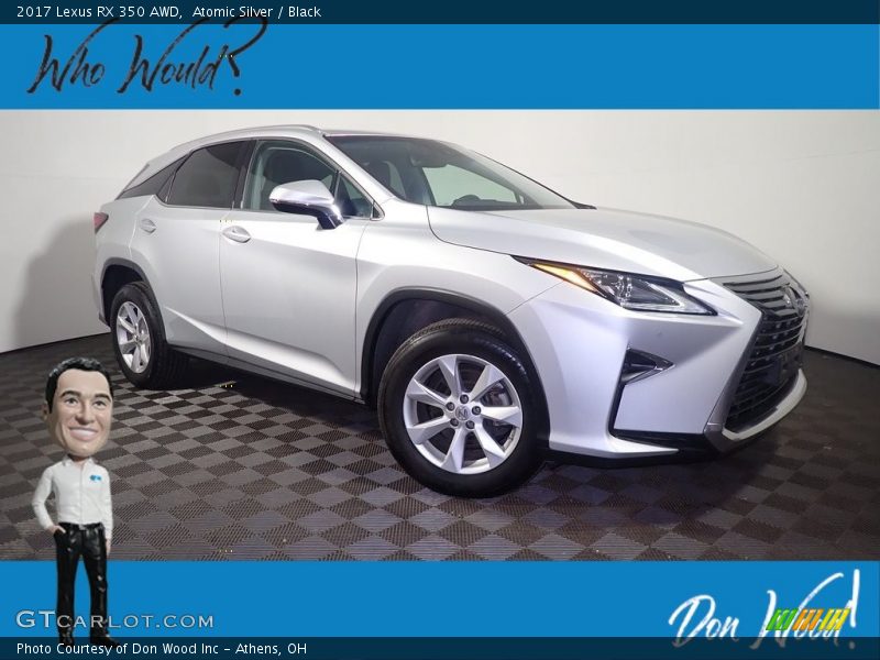 Atomic Silver / Black 2017 Lexus RX 350 AWD