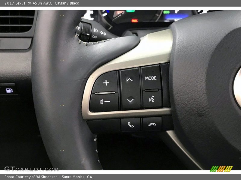 Caviar / Black 2017 Lexus RX 450h AWD