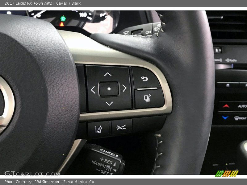 Caviar / Black 2017 Lexus RX 450h AWD
