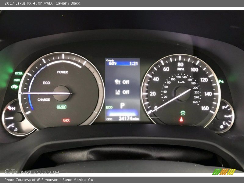 Caviar / Black 2017 Lexus RX 450h AWD