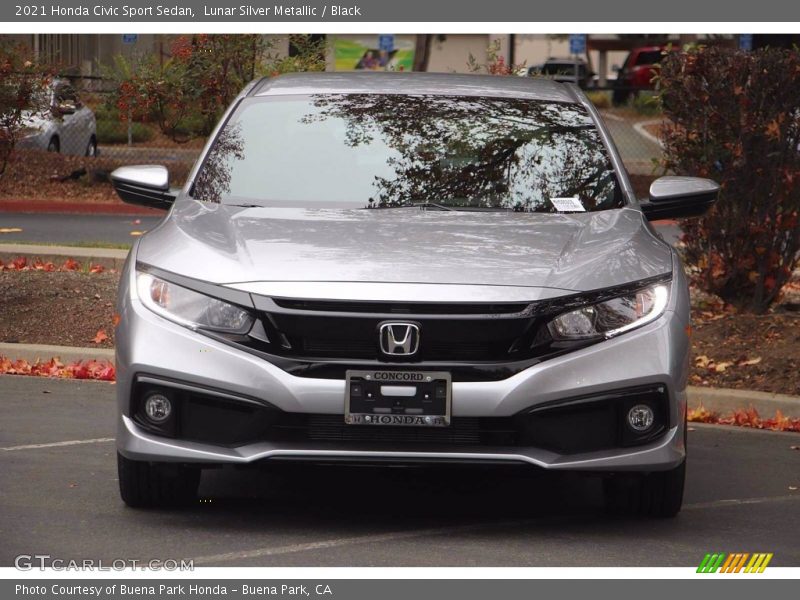 Lunar Silver Metallic / Black 2021 Honda Civic Sport Sedan