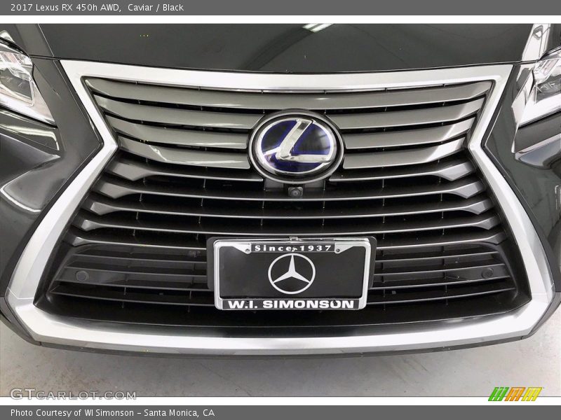 Caviar / Black 2017 Lexus RX 450h AWD