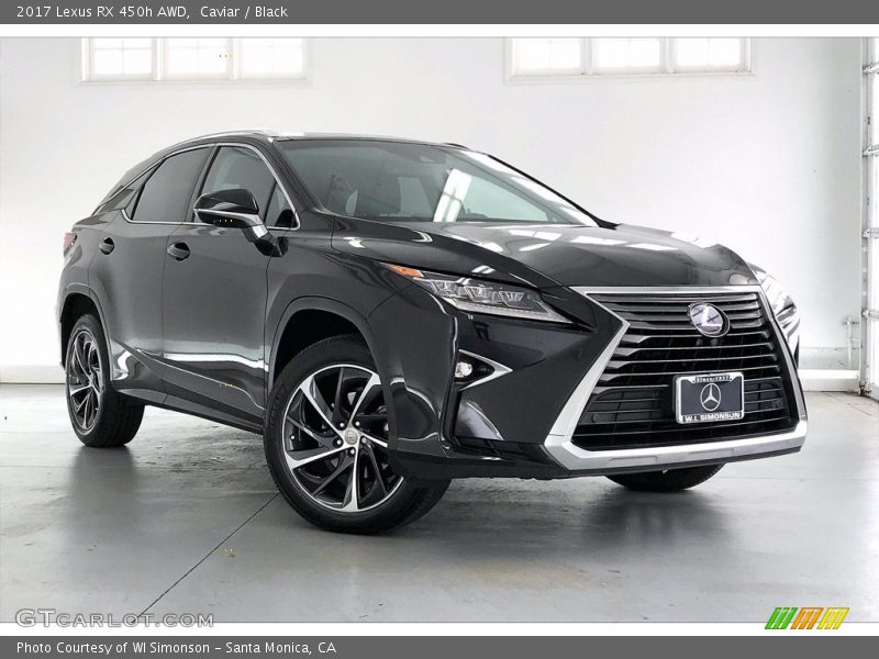Caviar / Black 2017 Lexus RX 450h AWD