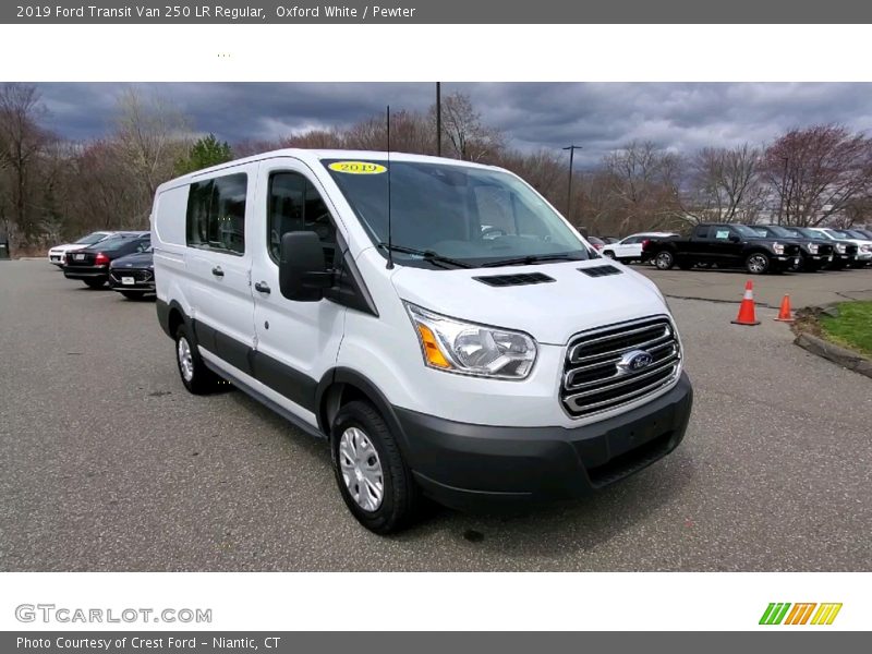 Oxford White / Pewter 2019 Ford Transit Van 250 LR Regular