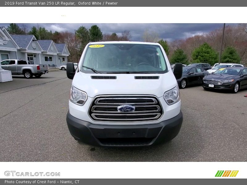 Oxford White / Pewter 2019 Ford Transit Van 250 LR Regular