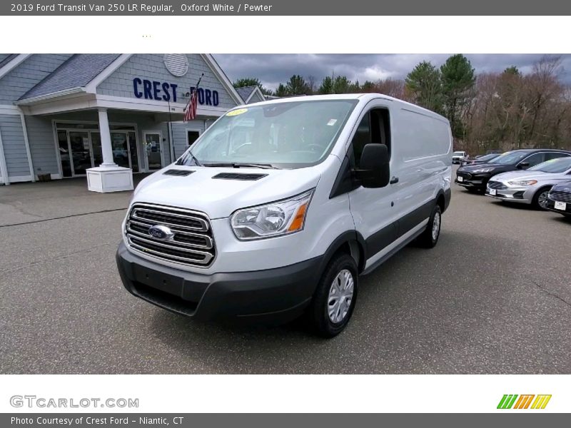 Oxford White / Pewter 2019 Ford Transit Van 250 LR Regular