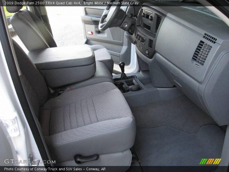 Bright White / Medium Slate Gray 2009 Dodge Ram 2500 TRX4 Quad Cab 4x4