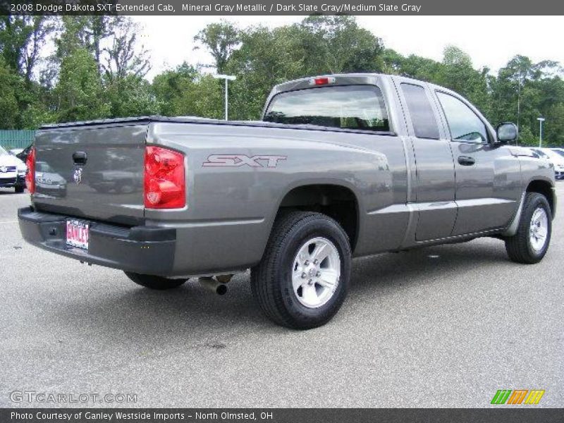 Mineral Gray Metallic / Dark Slate Gray/Medium Slate Gray 2008 Dodge Dakota SXT Extended Cab