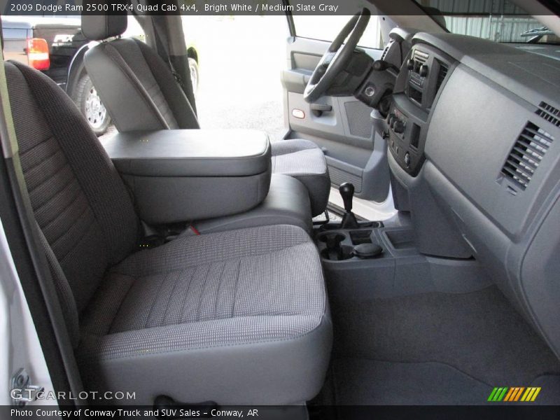 Bright White / Medium Slate Gray 2009 Dodge Ram 2500 TRX4 Quad Cab 4x4