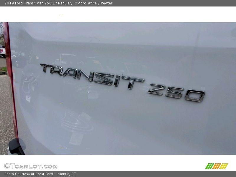 Oxford White / Pewter 2019 Ford Transit Van 250 LR Regular