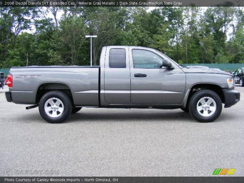 Mineral Gray Metallic / Dark Slate Gray/Medium Slate Gray 2008 Dodge Dakota SXT Extended Cab