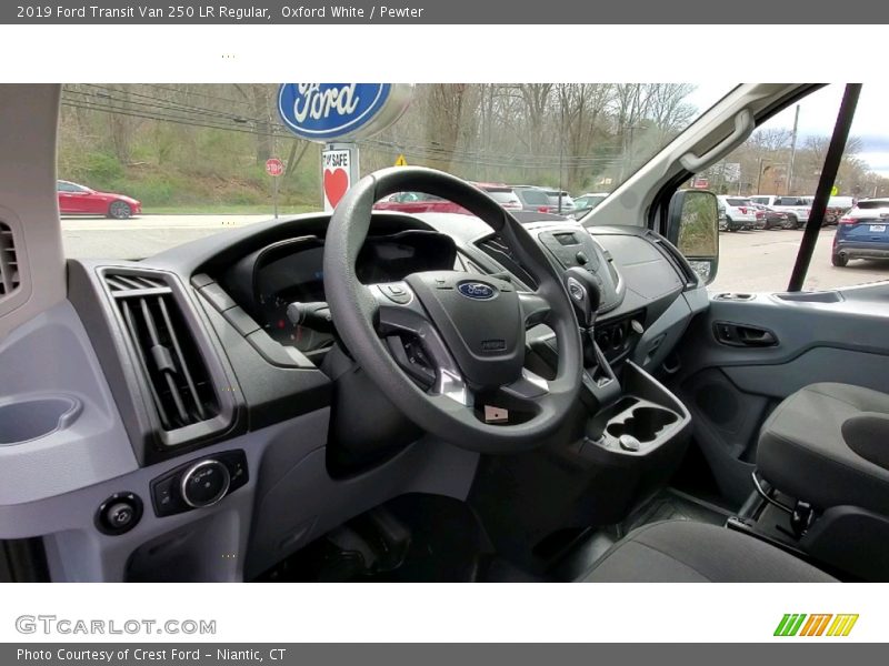 Oxford White / Pewter 2019 Ford Transit Van 250 LR Regular