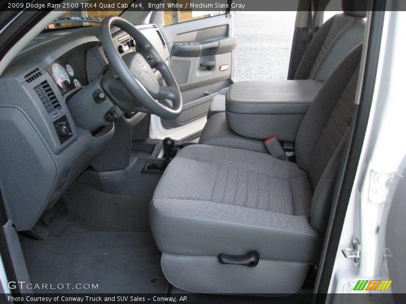 Bright White / Medium Slate Gray 2009 Dodge Ram 2500 TRX4 Quad Cab 4x4