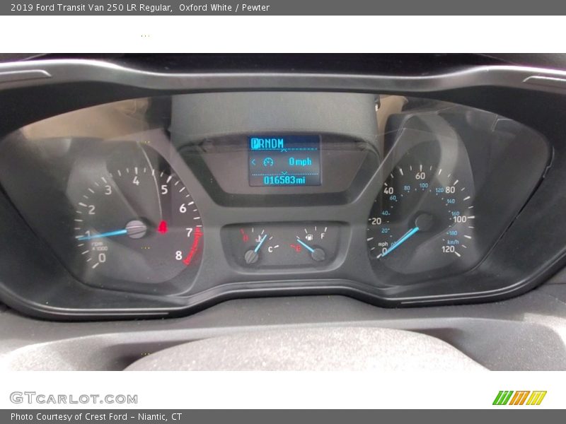 Oxford White / Pewter 2019 Ford Transit Van 250 LR Regular