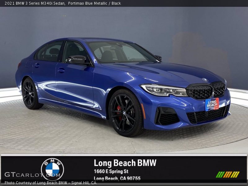 Portimao Blue Metallic / Black 2021 BMW 3 Series M340i Sedan