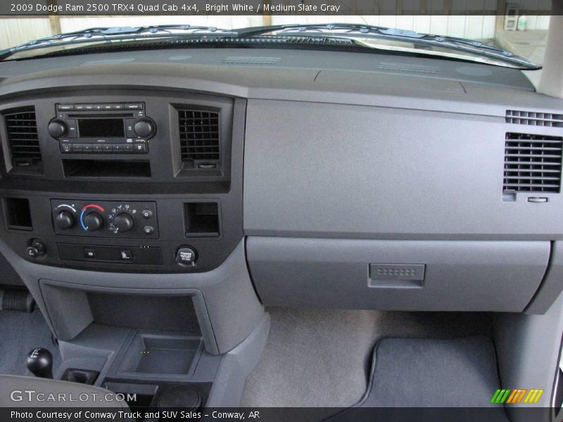 Bright White / Medium Slate Gray 2009 Dodge Ram 2500 TRX4 Quad Cab 4x4