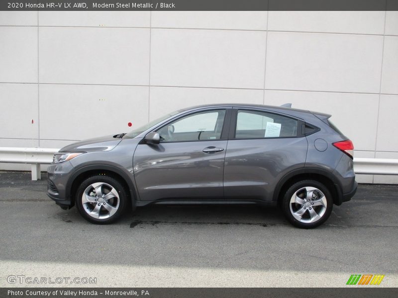 Modern Steel Metallic / Black 2020 Honda HR-V LX AWD