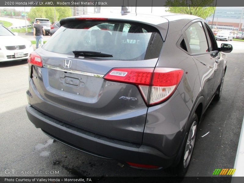 Modern Steel Metallic / Black 2020 Honda HR-V LX AWD